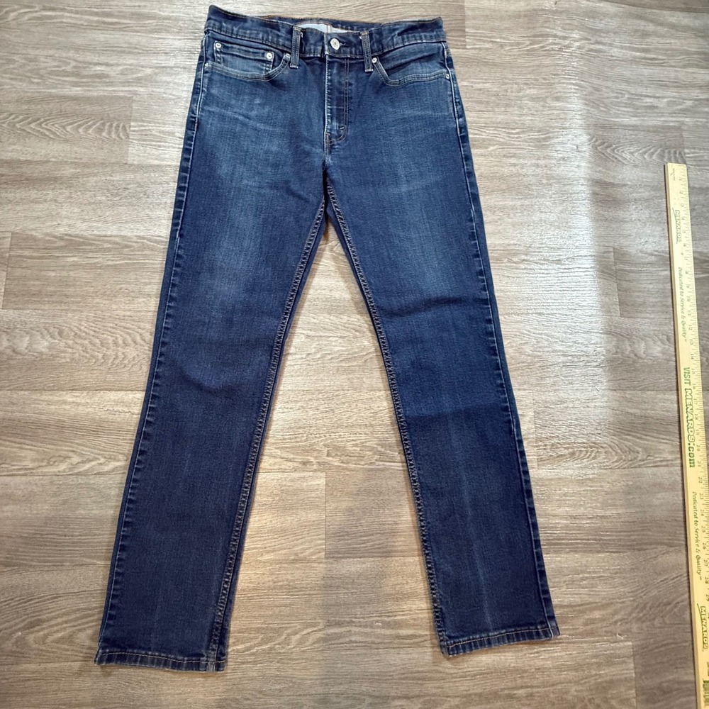 Levis 511 Slim Fit Jeans Mens 34x32 Dark Wash Blue Denim Pants 04511-1786